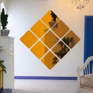 사각거울 diy 3d 미러 타일 스티커 침실 거실