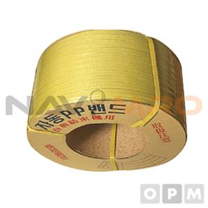 [오너클랜]인기상품 자동 PP밴드 1롤/황색(폭mmx무게kg) 18x10 [