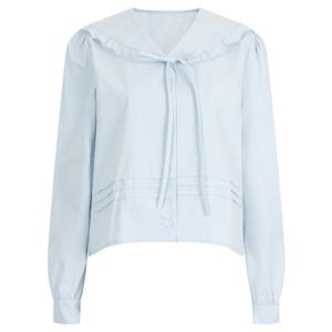 샵앤) 봄신상 여성 프릴 피터팬 카라 리본 러블리 블라우스 SOM-WBL-20336-소라