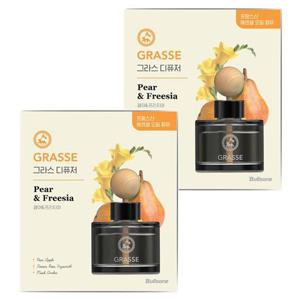 불스원방향제 불스원 그라스 디퓨저 방향제 페어 프리지아 105ml 2