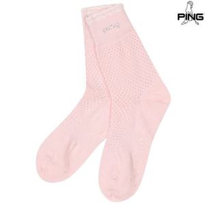 [핑골프]여성 라인 배색 중목 양말 121E1SC053_PK