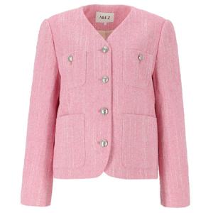 [에이비에프지]컬러플 V넥 긴팔 트위드 재킷 APZ1HJ01C