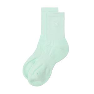 헤지스 골프 여성 25SS 라이트그린 여성 솔리드 컬러 미들 삭스 HWSS5E106E1