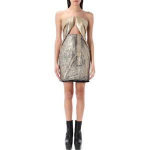 릭오웬스 메가크러스트 스트레치 데님 프롱 미니 원피스 25PRP0