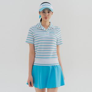 [공식]테일러메이드 여성 스트라이프 카라 반팔 티셔츠 TWTYN6344-940