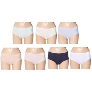 [비비안(언더웨어)]매일입는 순면 자수포인트 부인용 요일팬티 7종택1 PT7411