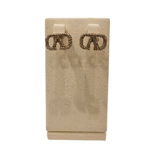 [발렌티노][롯데탑스]6W2J0F85YCW브이로고 크리스탈 이어링