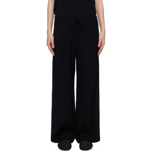 25 FW 토템 여성 블랙 스트라이프 드로우스트링 슬랙스 251771F087011