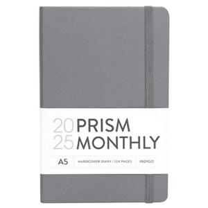 [인디고] 2025 프리즘 A5 먼슬리 다이어리 (날짜형 25절 월간)   스틸그레이