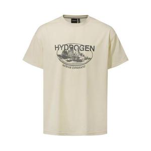 [하이드로겐] 유니 원형 그래픽 반팔 티셔츠 H31E2TR237_IV
