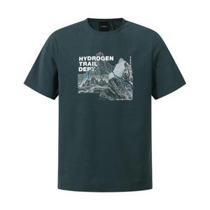 [하이드로겐] 유니 돌로미테 그래픽 반팔 티셔츠 H31E2TR133_GN