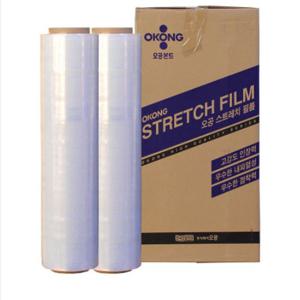 오공 스트레치필름 공업용랩 12x500x350m(4개입) 포장필름 스트래치 스트레치필름 스트래치필름 공업용랩