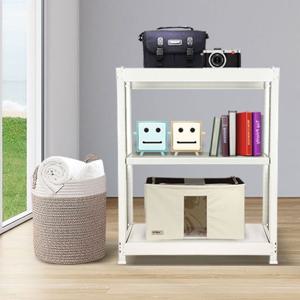 조립식앵글 경량랙 900x450x900 3단 철재선반 거실수납장 벽