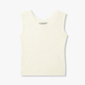 보브  (7195250102) 슬리브리스 골지 니트 풀오버