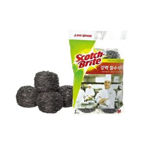 3M - 스카치브라이트 철수세미 스테인레스 (5개 1봉) 강력한수세미 철수세미 찌든때철수세미 주방철수세미