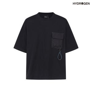 [하이드로겐] 포켓포인트 오버핏 반팔티 H31D1TR911_BK