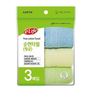 항균순면타월3P 샤워타올 1개 수건 타울 목욕타울