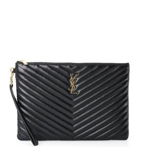 생로랑 모노크롬 클러치 30 블랙 559193 CWU01 1000