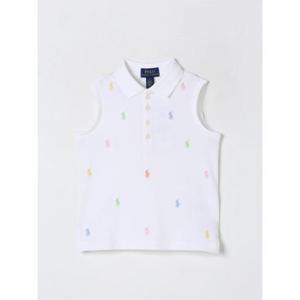 키즈 폴로 랄프로렌 폴로 셔츠 312965143 001 White