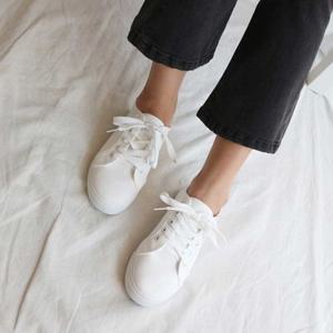 여자 캔버스 하얀색 예쁜 운동화 슬립온 데일 패션화