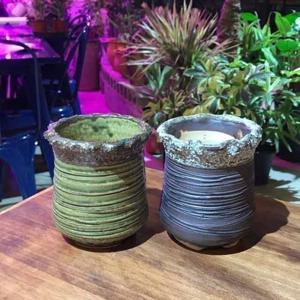 도기 층층꽃-미니 다육이 10x11.5cm 화분