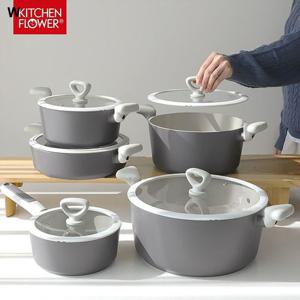 냄비 키친플라워 쿠킨 쿠키라떼 IH 양수 20cm