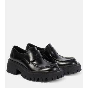 발렌시아가 Tractor 레더 로퍼 P00937109