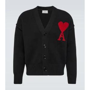 Ami Paris Ami De Cur 버진 울 카디건 P00832350