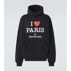 발렌시아가 I Love Paris 페이디드 코튼 후디 P01010153