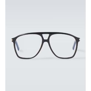 생로랑 SL 596 Dune 브로우라인 안경 P00982362