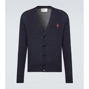 Ami Paris Ami De Coeur 울 카디건 P00832329