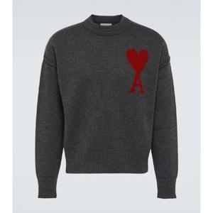 Ami Paris Ami De Coeur 울 스웨터 P00832346