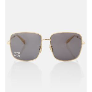 셀린느 Triomphe Rhinestone 01 오버사이즈 선글라스 P00923674