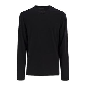 마제스틱필라쳐 블랙 롱 슬리브 크루넥 티셔츠 S25M090 002