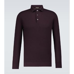 로로피아나 Superlight 캐시미어 폴로 스웨터 P00522584