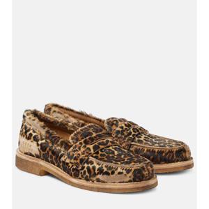 골든구스 Jerry 카프 헤어 페니 로퍼 P00938479