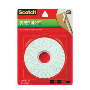 3M 스카치 2240 다용도 부착 폼 양면테이프(24mmx4m)