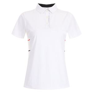 샵앤) 여성 프리미엄 골프 카라넥 옆배색 스판 반팔 티셔츠 LB-WSH-20635-화이트