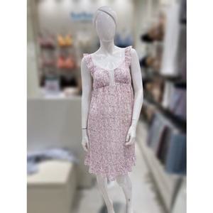 [바바라] AGW4601L 바이올렛 면모달 크레이프나염 컵드레스