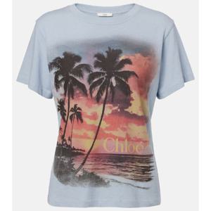 끌로에 프린트 코튼 티셔츠 P01049017