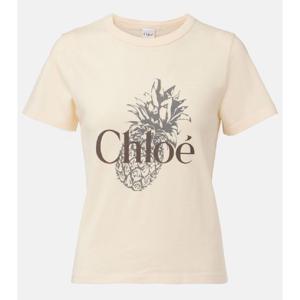 끌로에 로고 코튼 저지 티셔츠 P01049376