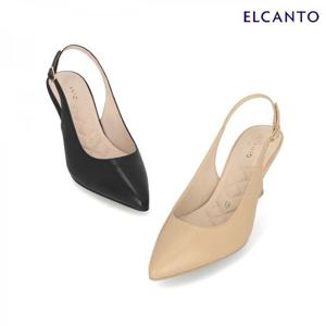 엘칸토  (LCWO21U513) 여성 양가죽 스틸레토 슬링백 7cm