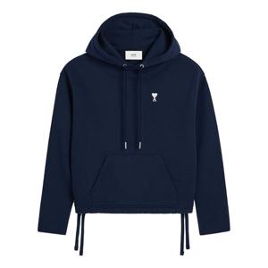 아미 스몰 하트 로고 후드티셔츠 네이비 FSW260 730 430