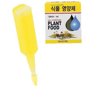 화분 식물 영양제-36mL 10p 노랑 복합비료
