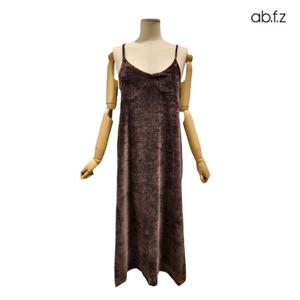 [에이비에프지]스웨이드 민소매  롱 원피스 APZ1HO31B