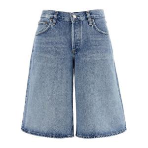 에이골디 델라베 바기 브이숏 코튼 데님 버뮤다 쇼츠 A92391765