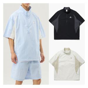 르꼬끄 공용 경량 우븐 루즈핏 반팔 아노락 자켓 QQ223LJK42