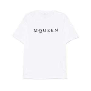 알렉산더 맥퀸 반팔 티셔츠 828420QTADD0909 WHITE DOM