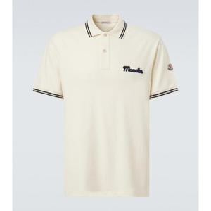 몽클레어 로고 코튼 피케 폴로 셔츠 P01068482