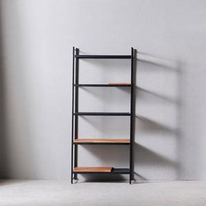 [착불배송 상세확인] F4802 철제 멀바우 원목선반 책장 800 1color